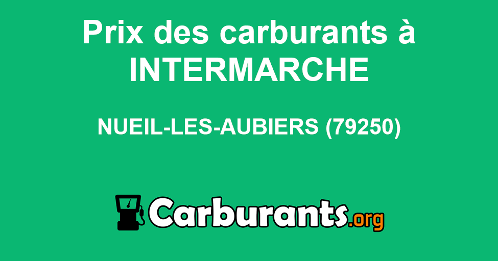 Station essence INTERMARCHÉ à Nueil-Les-Aubiers, prix des carburants ...